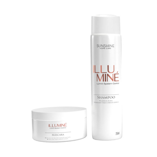 Illuminé Home Care - Shampoo Limpeza Suave 250ml e Máscara de Reestruturação 250g